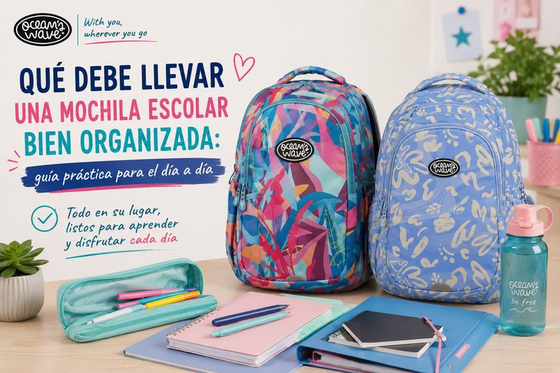 Qué debe llevar una mochila escolar bien organizada: guía práctica para el día a día