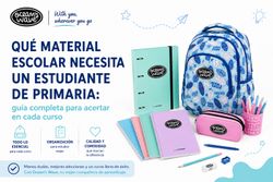 Qué material escolar necesita un estudiante de primaria: guía completa para acertar en cada curso