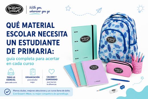 Qué material escolar necesita un estudiante de primaria: guía completa para acertar en cada curso