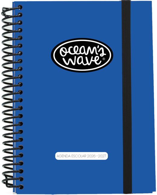 Agenda escolar 26-27 Azul oscuro. Din A6. Día/página. Tapa dura