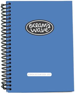 Agenda escolar 26-27 Azul oscuro. Din A6. Día/página. Tapa plástico