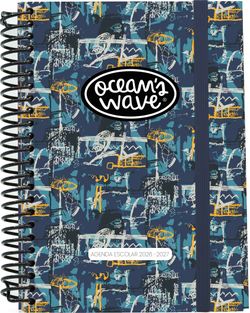 Agenda escolar 26-27 Fabric. Din A5. 2 días/página. Tapa dura
