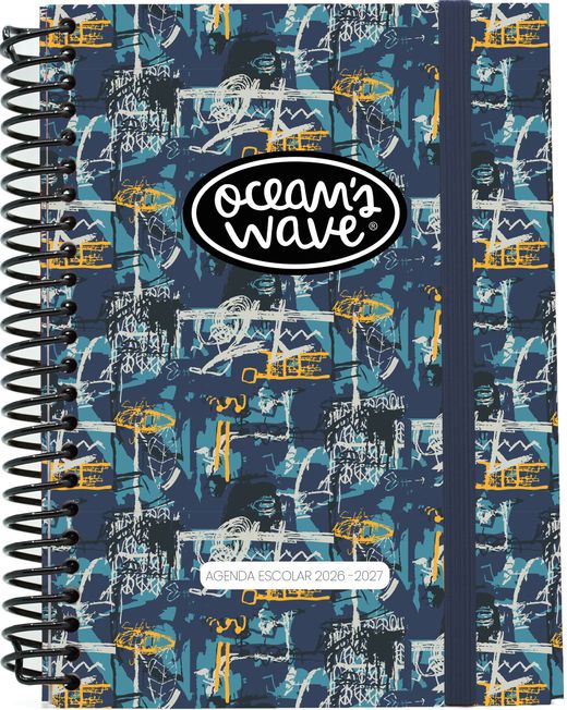 Agenda escolar 26-27 Fabric. Din A5. 2 días/página. Tapa dura