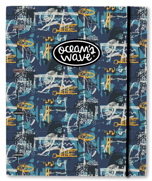 Carpeta A4 de 4 anillas Fabrik. Carpeblock con recambio 100 hojas+20 GRATIS
