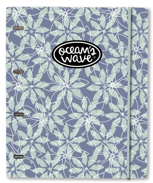 Carpeta A4 de 4 anillas Flora. Carpeblock con recambio 100 hojas+20 GRATIS