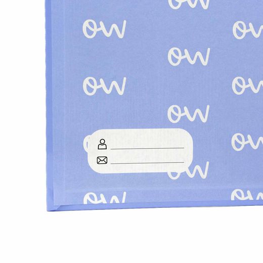 Carpeta A4 de 4 Anillas Azul tendencia. Recambio 100 Hojas+20 GRATIS