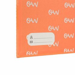 Carpeta A4 de 4 Anillas Naranja tendencia. Recambio 100 Hojas+20 GRATIS