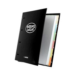 Carpeta A4 de 4 Anillas Negro. Recambio 100 Hojas+20 GRATIS