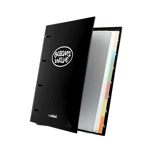 Carpeta A4 de 4 Anillas Negro. Recambio 100 Hojas+20 GRATIS