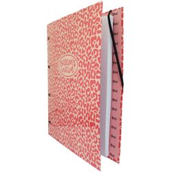 Carpeta A4 de 4 Anillas Print Rosa. Recambio de 100 Hojas