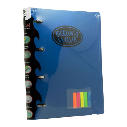 Carpeta LakeLand Azul oscuro. Carpeblock Din A4 completo