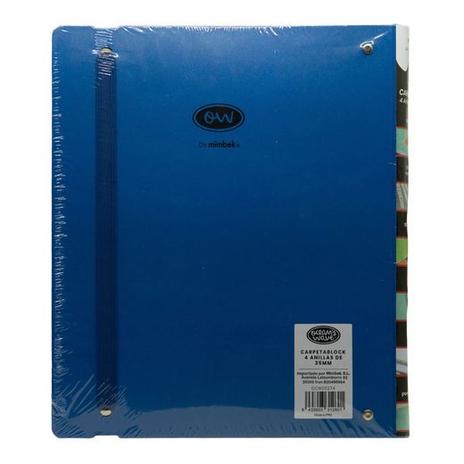 Carpeta LakeLand Azul oscuro. Carpeblock Din A4 completo