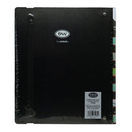 Carpeta LakeLand Negro. Carpeblock Din A4 completo