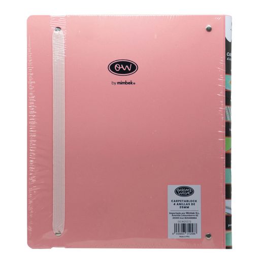 Carpeta LakeLand Rosa pastel. Carpeblock Din A4 completo