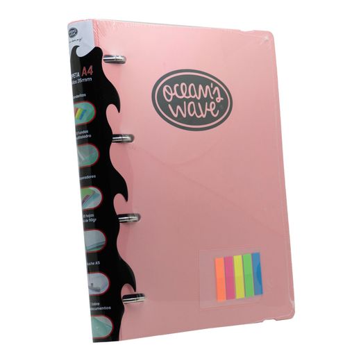 Carpeta LakeLand Rosa pastel. Carpeblock Din A4 completo