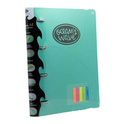 Carpeta LakeLand Verde pastel. Carpeblock Din A4 completo