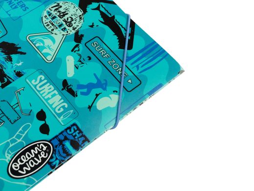 Carpeta con gomas y solapas Surf
