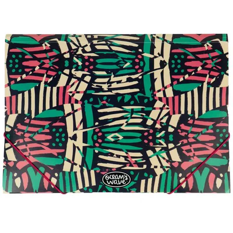 Carpeta con gomas y solapas Tribal