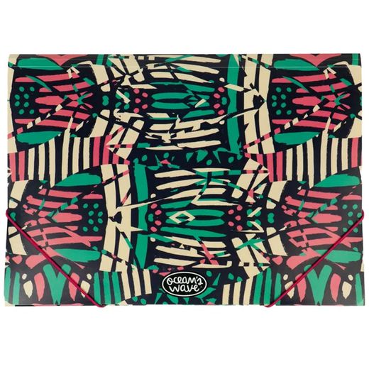 Carpeta con gomas y solapas Tribal