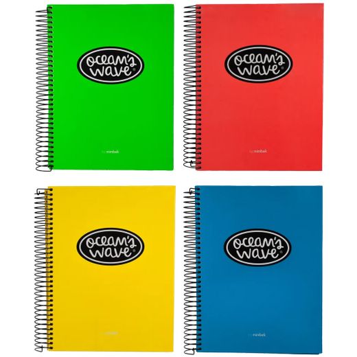 Cuaderno A4 Microperforado tapa encuadernada Neón