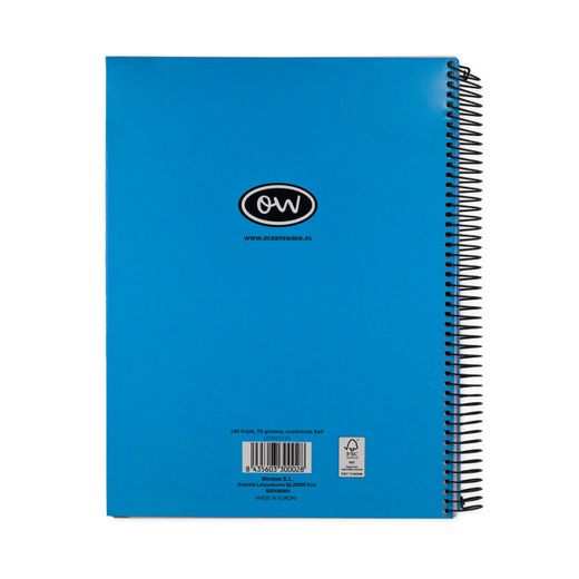 Cuaderno A4 Microperforado tapa encuadernada Neón