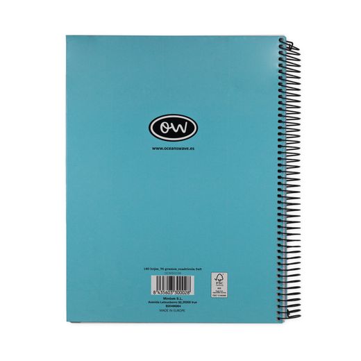 Cuaderno A4 Microperforado tapa encuadernada Pastel