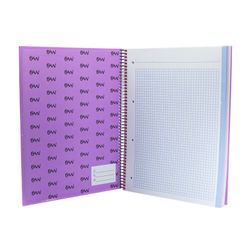 Cuaderno A4 Microperforado tapa encuadernada Pastel