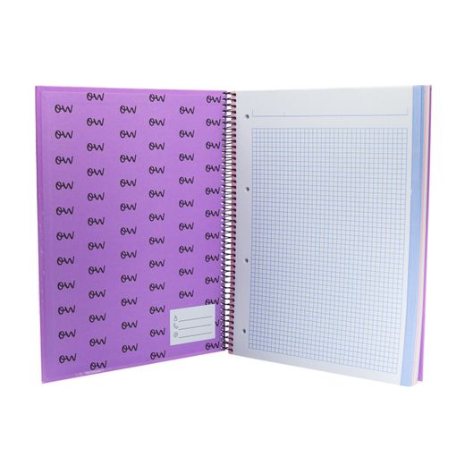 Cuaderno A4 Microperforado tapa encuadernada Pastel