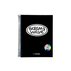 Cuaderno A4 tapa plástico 150h 80gr Negro
