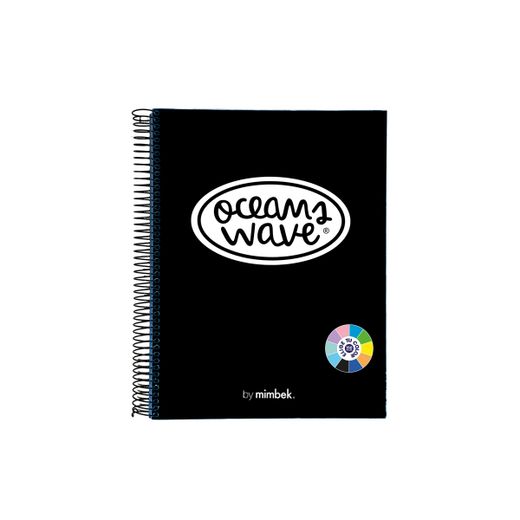Cuaderno A4 tapa plástico 150h 80gr Negro