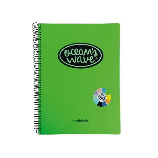 Cuaderno A4 tapa plástico 150 hojas 80 grs. Neón