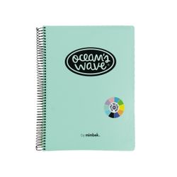Cuaderno A4 tapa de plástico. 150 hojas 80 grs. Pastel