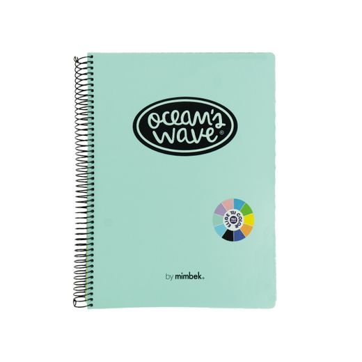 Cuaderno A4 tapa de plástico. 150 hojas 80 grs. Pastel