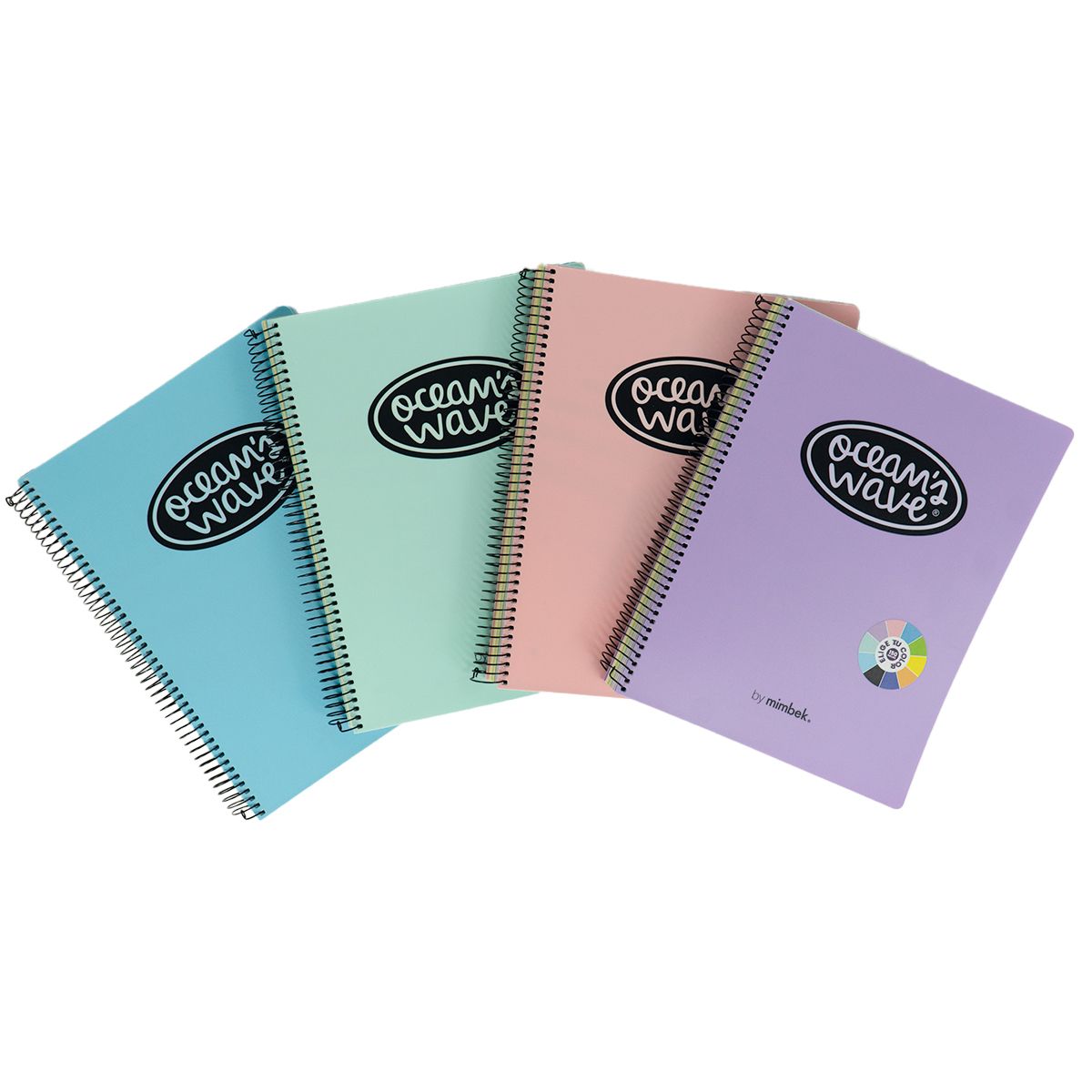 Cuaderno A4 tapa de plástico. 150 hojas 80 grs. Pastel