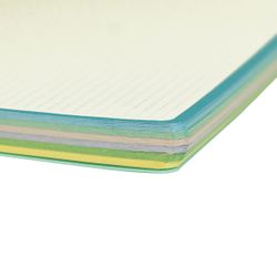 Cuaderno A4 tapa de plástico. 150 hojas 80 grs. Pastel