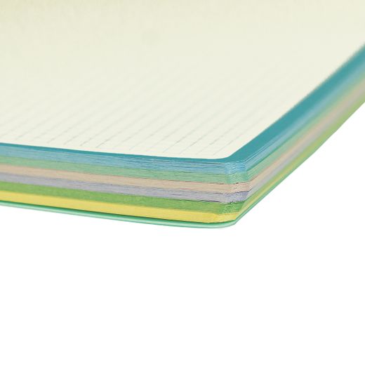 Cuaderno A4 tapa de plástico. 150 hojas 80 grs. Pastel