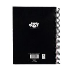 Cuaderno A5 Microperforado tapa encuadernada Negro