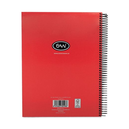 Cuaderno A5 Microperforado tapa encuadernada Neón