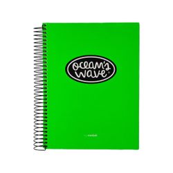 Cuaderno A5 Microperforado tapa encuadernada Neón