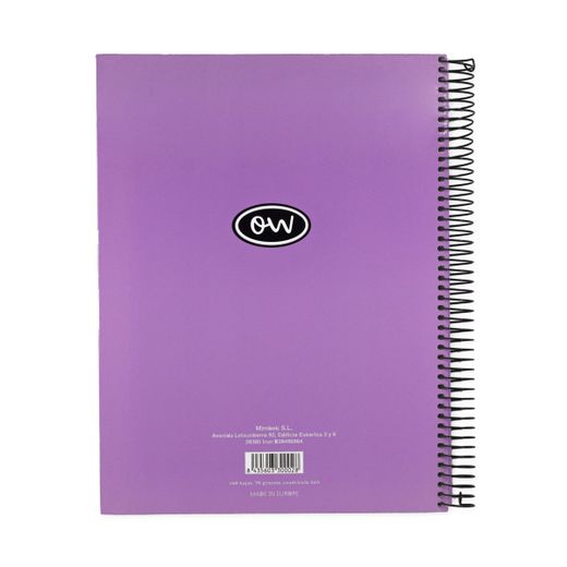 Cuaderno A5 Microperforado tapa encuadernada Pastel