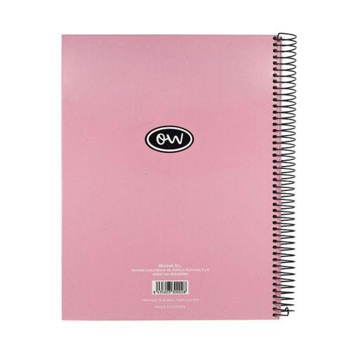 Cuaderno A5 Microperforado tapa encuadernada Pastel