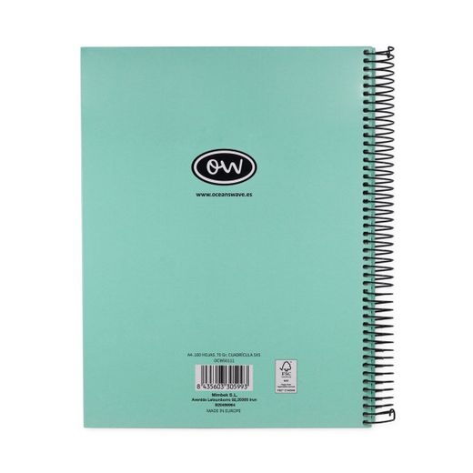 Cuaderno A5 Microperforado tapa encuadernada Pastel