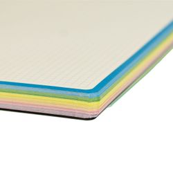 Cuaderno A5 tapa plástico de 150 hojas 80 grs. Negro