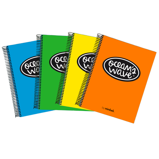 Cuaderno A5 tapa plástico 150h 80gr Neón