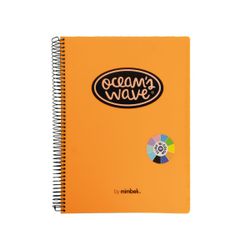 Cuaderno A5 tapa plástico 150h 80gr Neón
