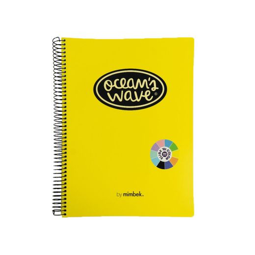 Cuaderno A5 tapa plástico 150h 80gr Neón