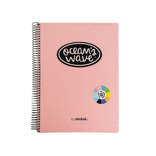 Cuaderno A5 tapa plástico 150h 80gr Pastel