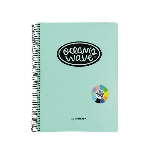 Cuaderno A5 tapa plástico 150h 80gr Pastel