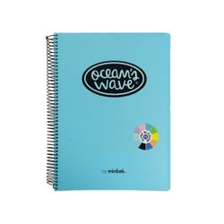 Cuaderno A5 tapa plástico 150h 80gr Pastel