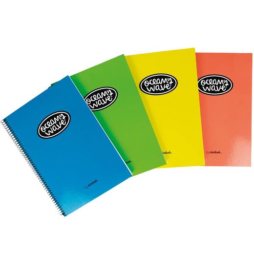 Cuaderno Cuarto tapa encuadernada Neón